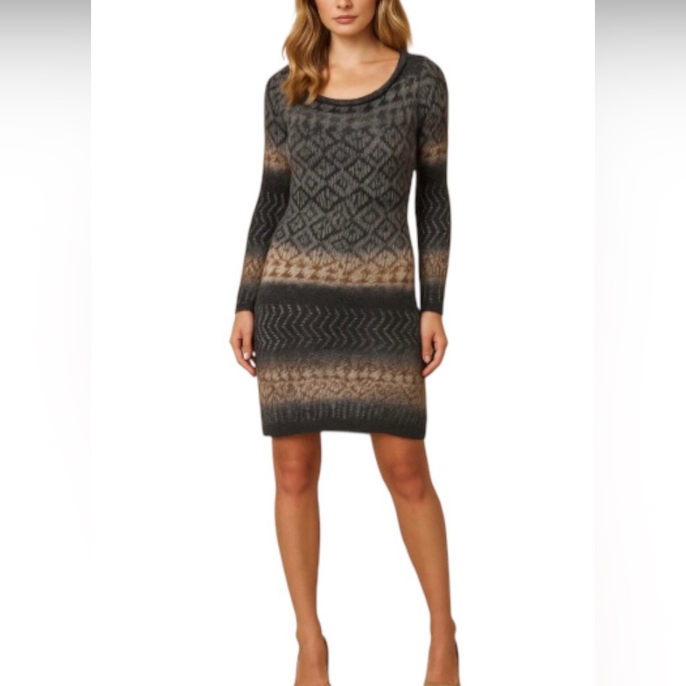 $250 Etincelle Couture Women’s Size 2 Wool Blend Long Sleeve Sweater Dre…